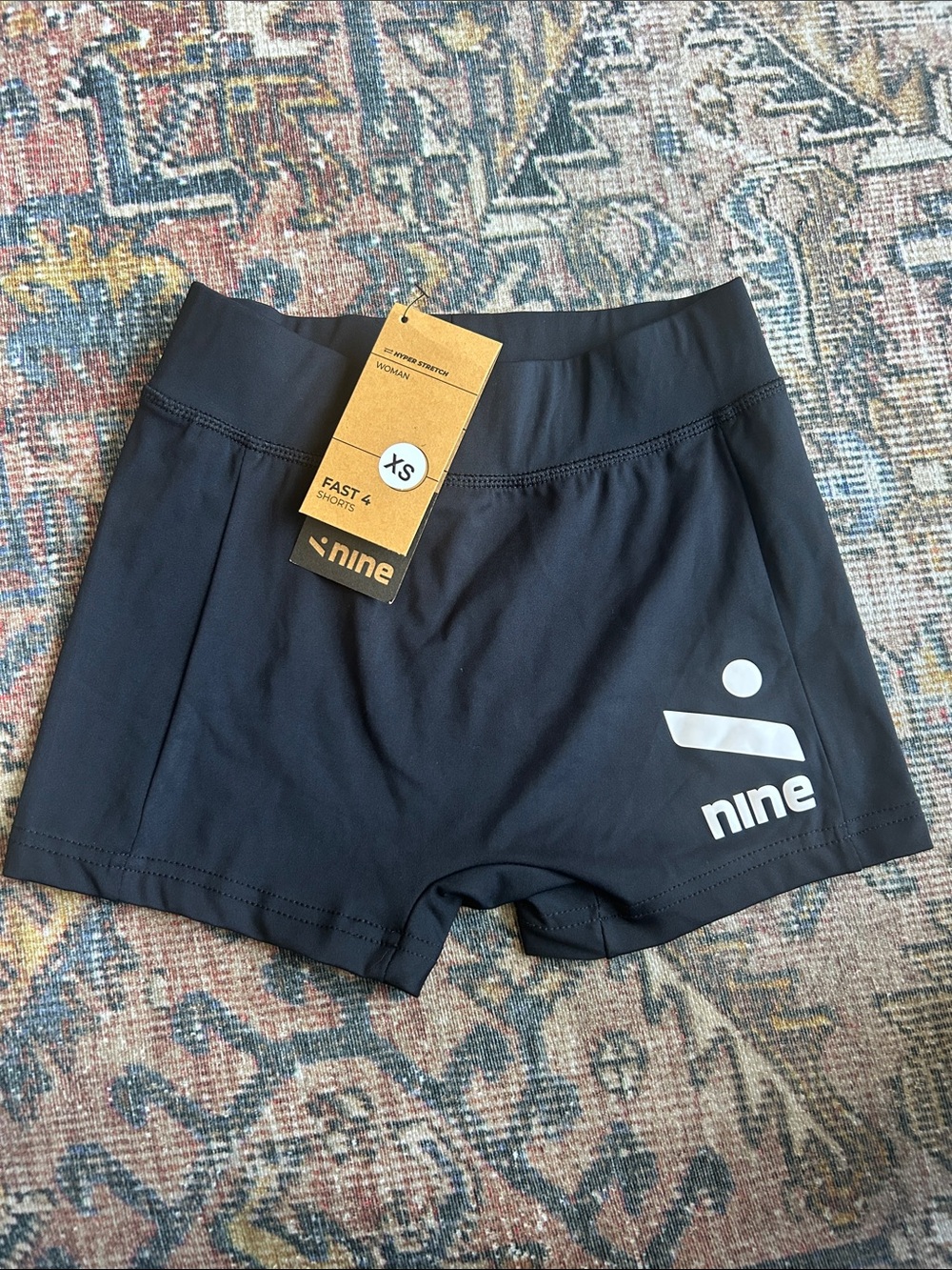 Women's Black Fast 4" Active Shorts - XS